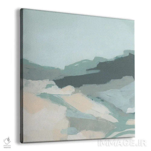 تابلو انتزاعی پاستل فضای باز ۱ اثر جون اریکا وس - نمای پرسپکتیو محصول