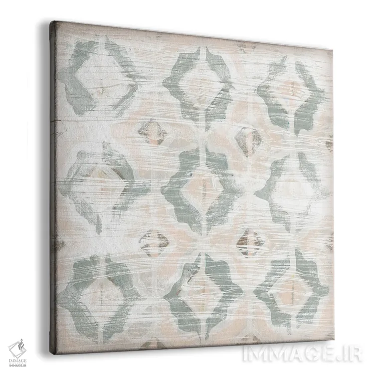 تابلو انتزاعی کاشی گونه سرخ وینتیج ۱ اثر جون اریکا وس - نمای پرسپکتیو محصول