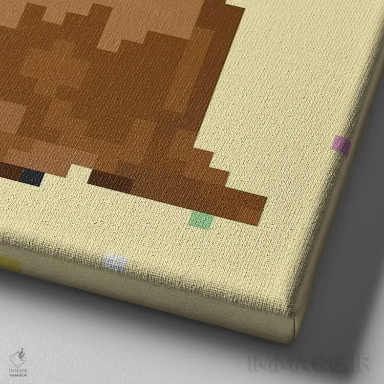 تابلو مدرن مهمانی کاپی بارا ۱ اثر جون اریکا وس - نمای نزدیک بافت بوم