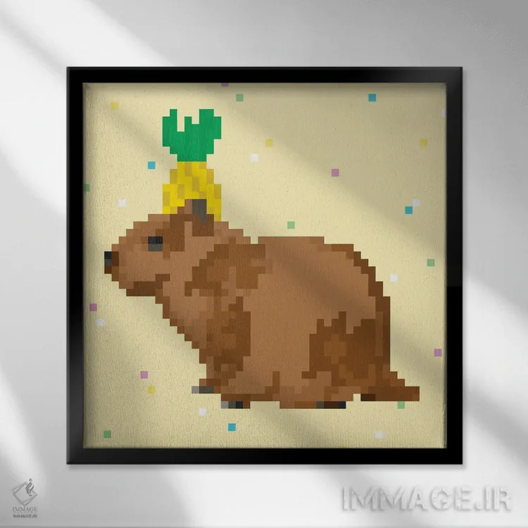 تابلو مدرن مهمانی کاپی بارا ۱ اثر جون اریکا وس - نمای قابدار مشکی