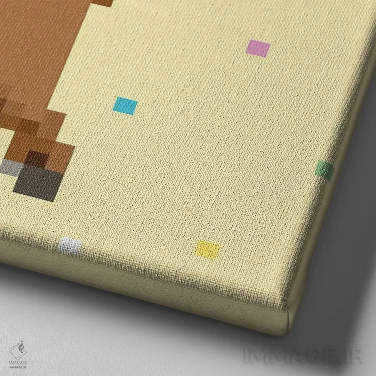 تابلو مدرن مهمانی کاپی بارا ۲ اثر جون اریکا وس - نمای نزدیک بافت بوم