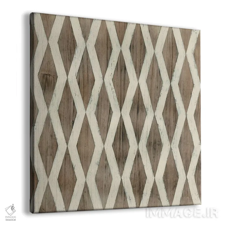 تابلو انتزاعی هندسه چوب شناور هشتم اثر جون اریکا وس - نمای پرسپکتیو محصول