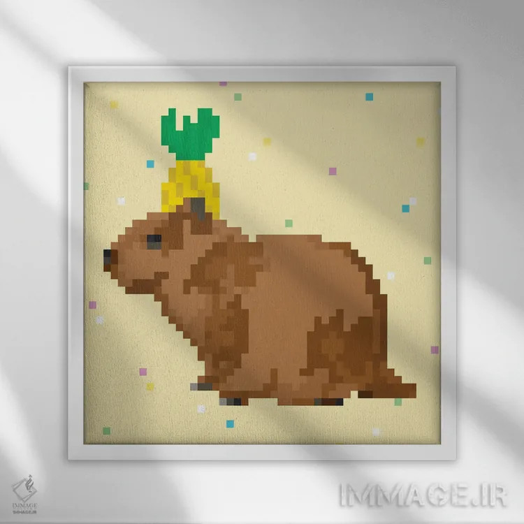 تابلو مدرن مهمانی کاپی بارا ۱ اثر جون اریکا وس - نمای قابدار سفید