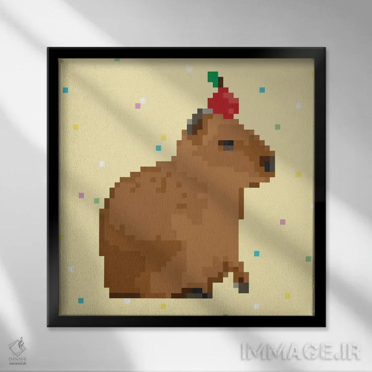 تابلو مدرن مهمانی کاپی بارا ۲ اثر جون اریکا وس - نمای قابدار مشکی