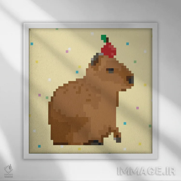 تابلو مدرن مهمانی کاپی بارا ۲ اثر جون اریکا وس - نمای قابدار سفید