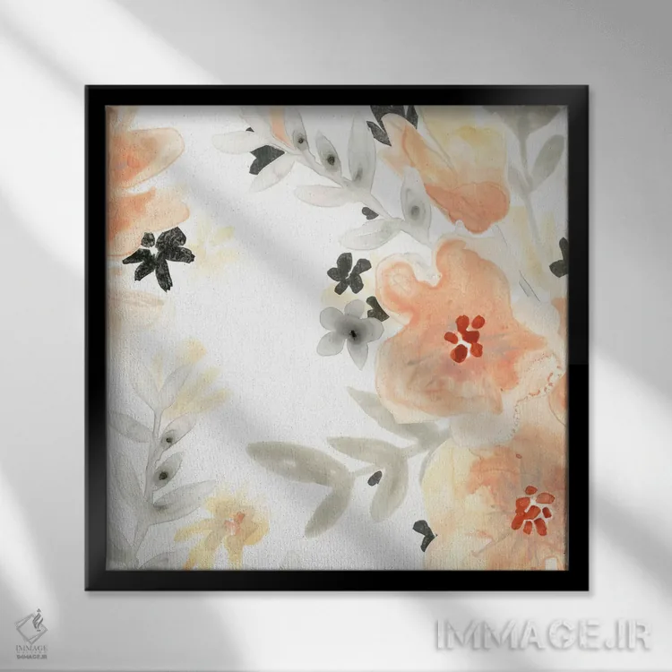 تابلو دکوراتیو باغ گونه رو دوم اثر جون اریکا وس - نمای قابدار مشکی