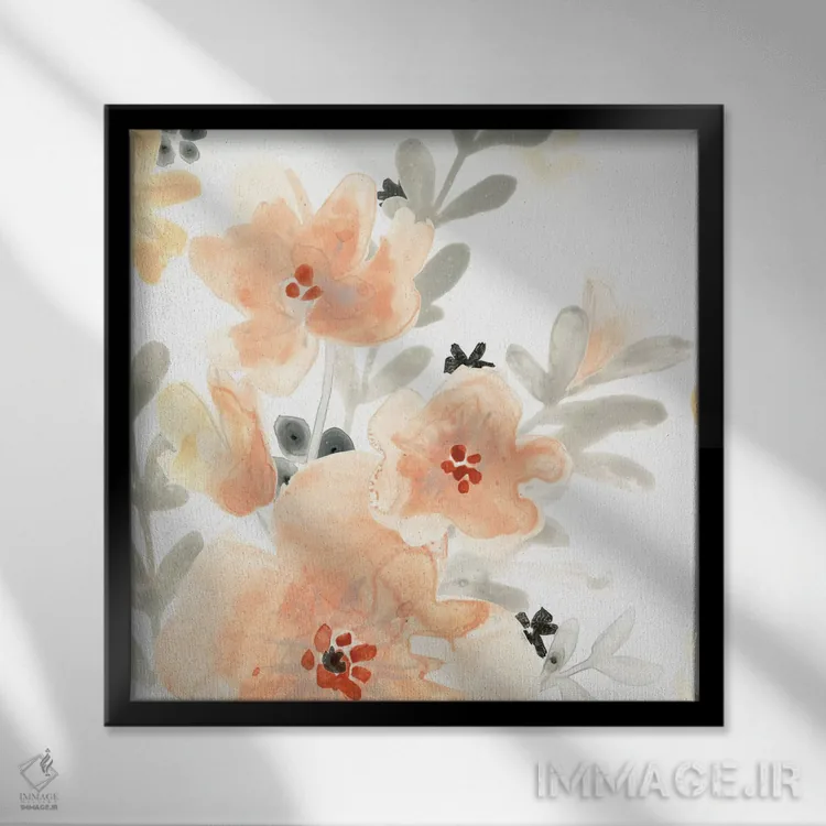 تابلو دکوراتیو باغ گونه رو سوم اثر جون اریکا وس - نمای قابدار مشکی