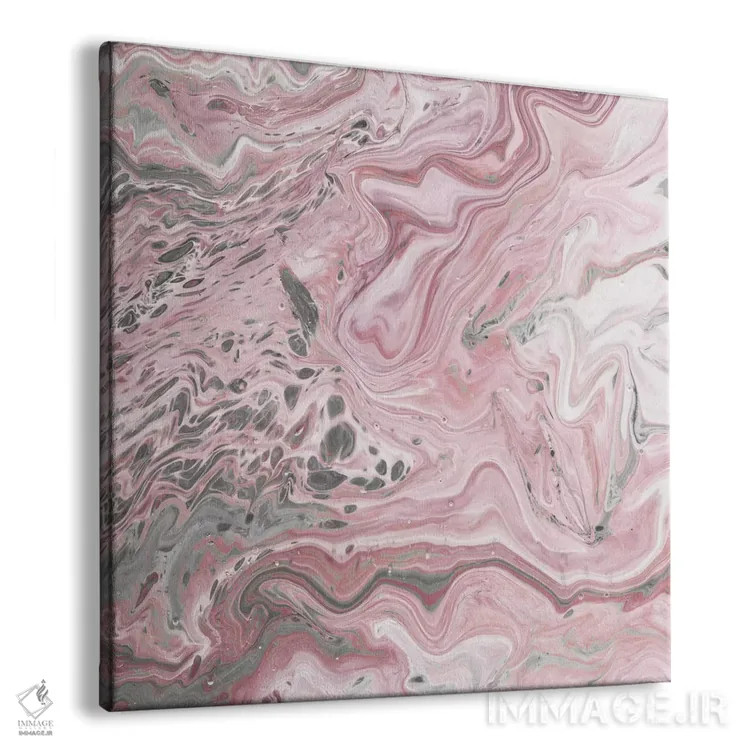 تابلو انتزاعی مواد معدنی سرخ رنگ ۲ اثر جارمن فاگالد - نمای پرسپکتیو محصول