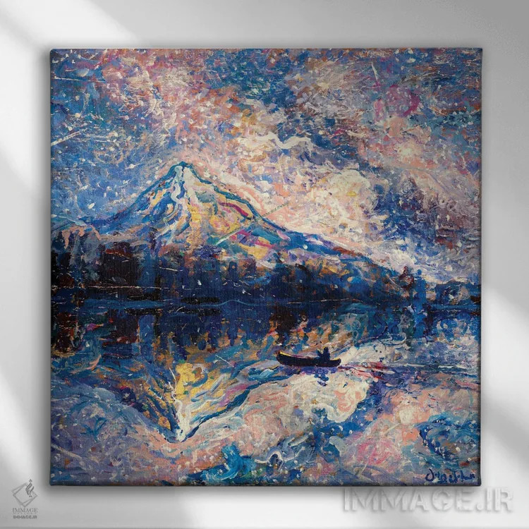 تابلو دکوراتیو پناهگاه کوهستانی اثر جف جانسون - نمای روبهرو روی دیوار