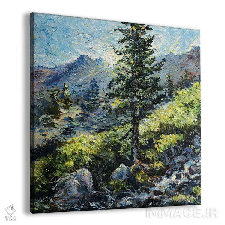 تابلو دکوراتیو کاسه کوه بالدری اثر جف جانسون - نمای پرسپکتیو محصول