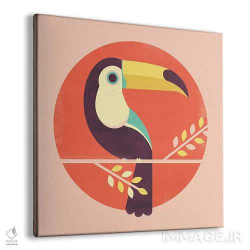 تابلو دکوراتیو توکان اثر جی فلک - نمای پرسپکتیو محصول