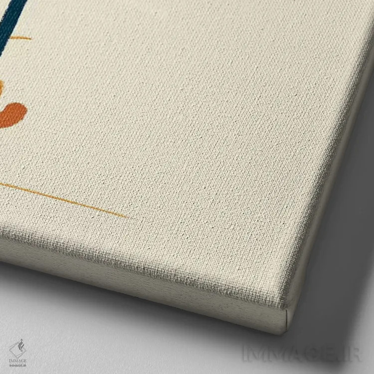 تابلو مدرن آرام باش اثر جی فلک - نمای نزدیک بافت بوم