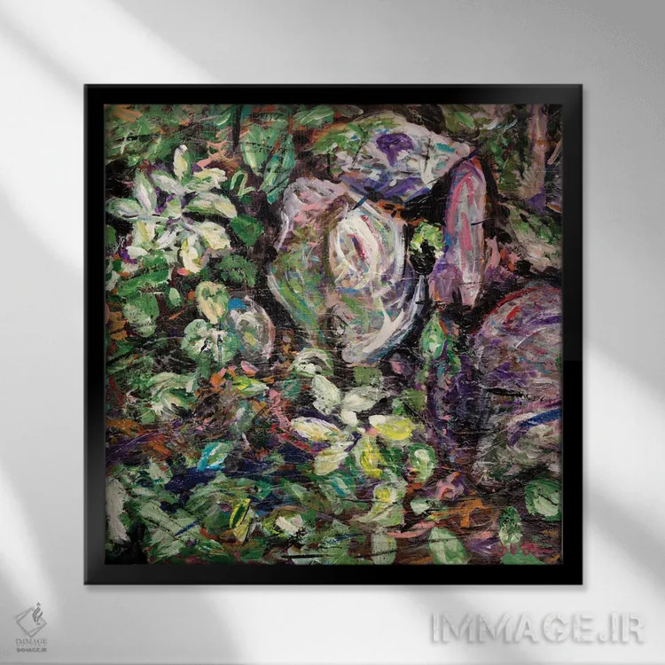 تابلو دکوراتیو فرش پادشاهان اثر جف جانسون - نمای قابدار مشکی