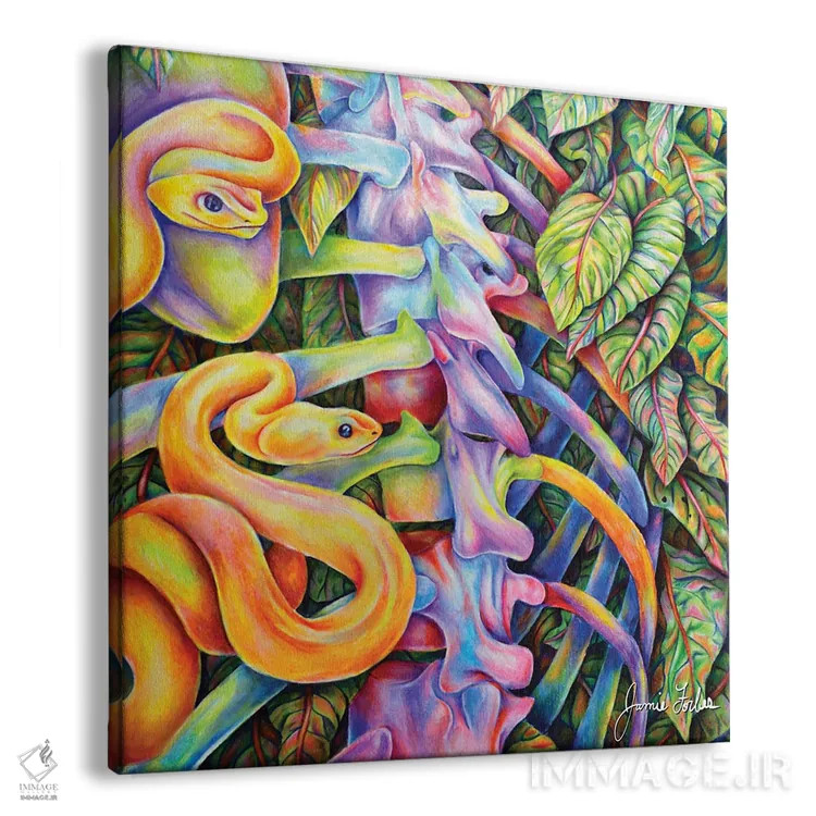 تابلو دکوراتیو مار اثر جیمی فوربز - نمای پرسپکتیو محصول