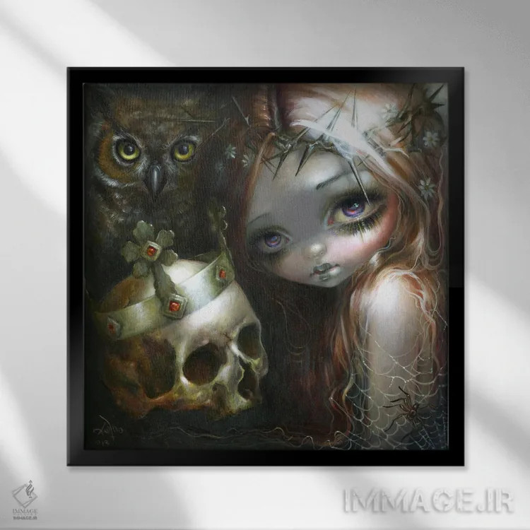 تابلو دکوراتیو امپراتوری خاک اثر جزمین بکت-گریفیت - نمای قابدار مشکی