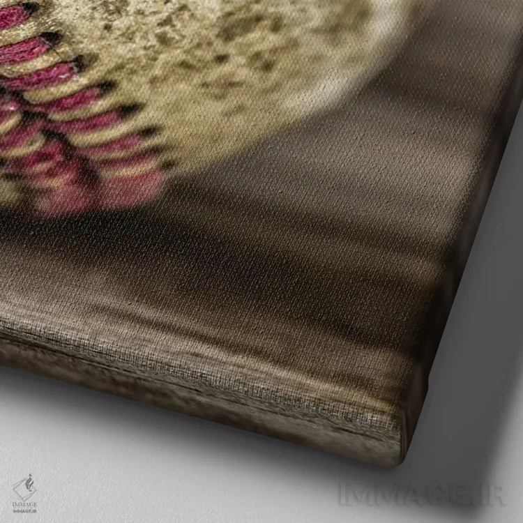 تابلو دکوراتیو مرا به مسابقه بیسبال ببر اثر جوزف اس. جیاکالونه - نمای نزدیک بافت بوم