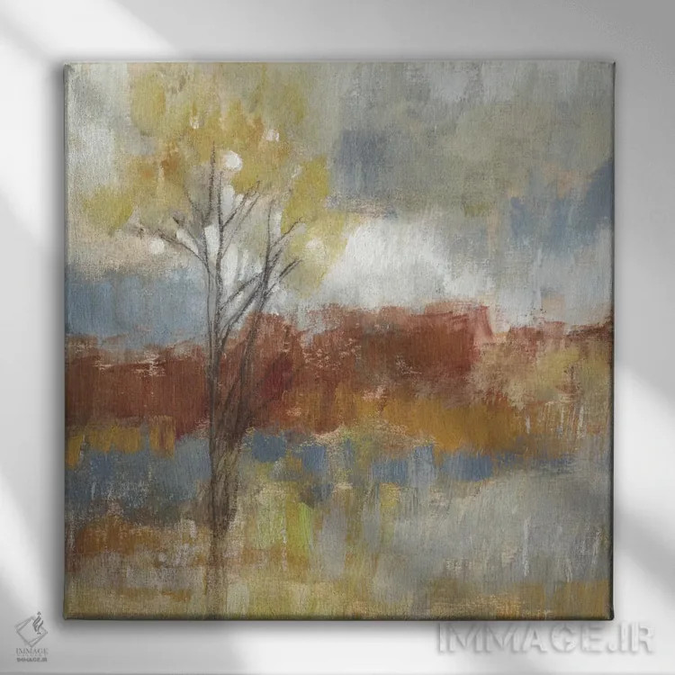 تابلو دکوراتیو مزرعه ی آخرایی یک اثر جنیفر گلدبرگر - نمای روبهرو روی دیوار