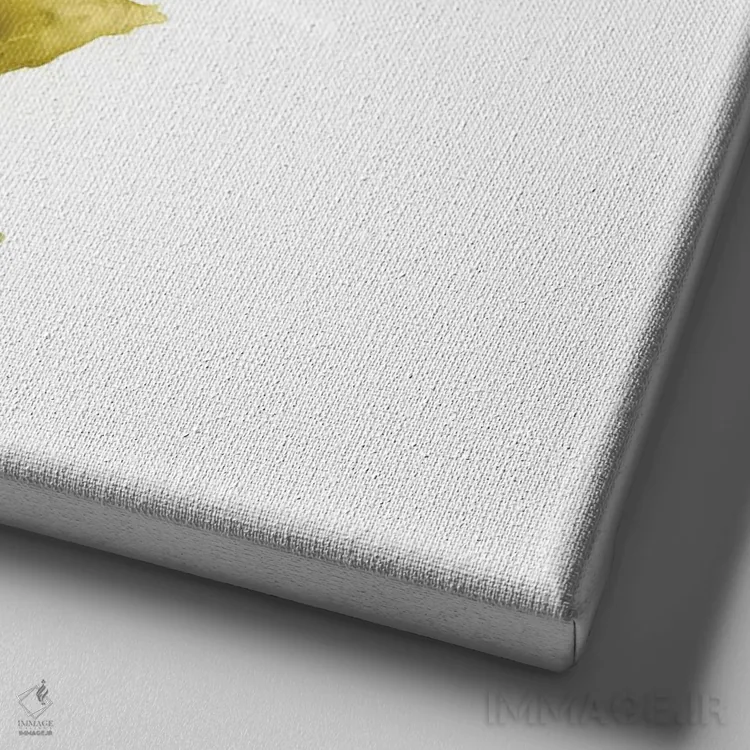 تابلو دکوراتیو نمایش استوایی III اثر جنیفر گلدبرگر - نمای نزدیک بافت بوم