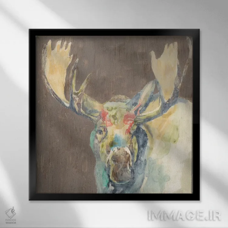 تابلو دکوراتیو حیات وحش روستایی III اثر جنیفر گلدبرگر - نمای قابدار مشکی