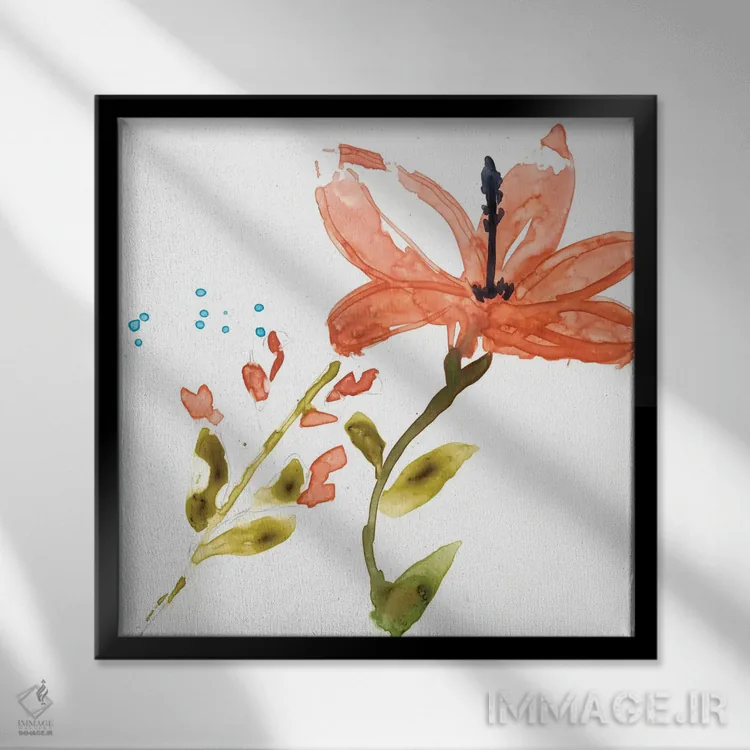 تابلو دکوراتیو نمایش استوایی III اثر جنیفر گلدبرگر - نمای قابدار مشکی