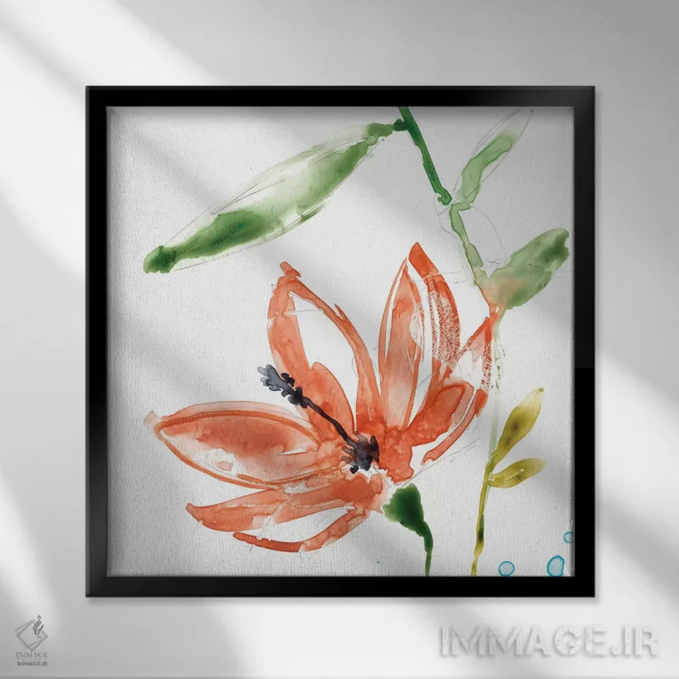 تابلو دکوراتیو نمایش استوایی IV اثر جنیفر گلدبرگر - نمای قابدار مشکی