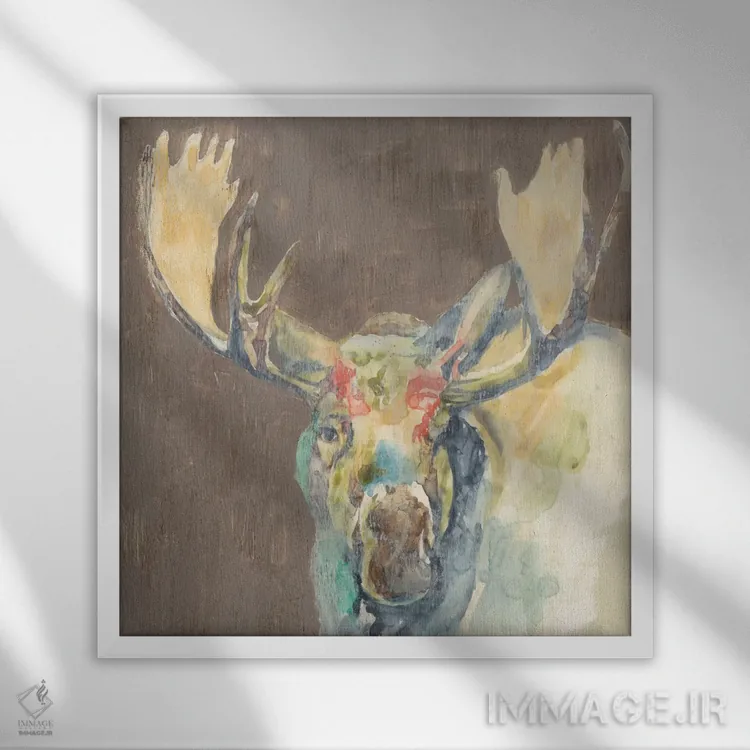 تابلو دکوراتیو حیات وحش روستایی III اثر جنیفر گلدبرگر - نمای قابدار سفید