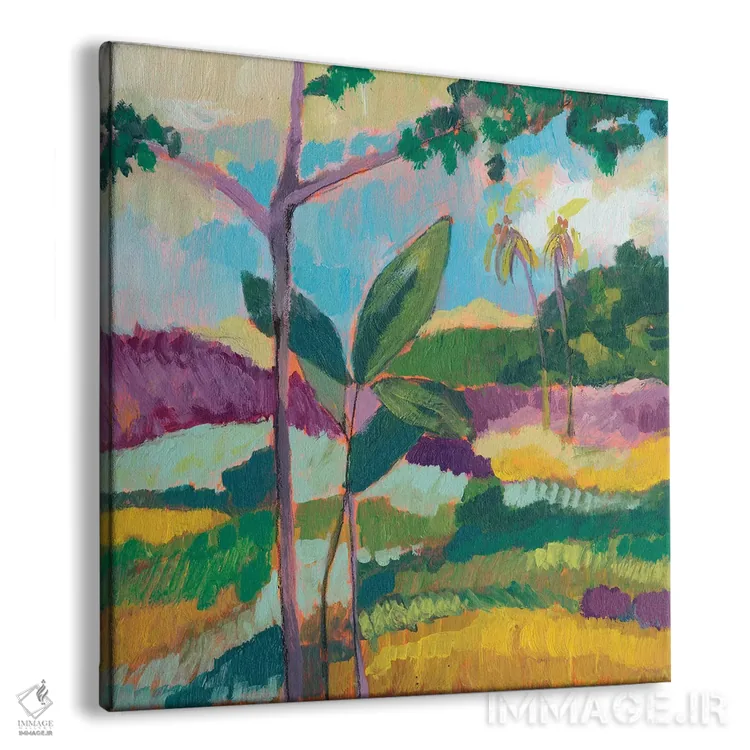 تابلو دکوراتیو ستایش گوگن III اثر جنیفر گلدبرگر - نمای پرسپکتیو محصول