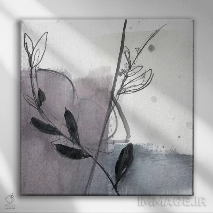 تابلو دکوراتیو پاشش گل های صورتی ملایم VII اثر جنیفر گلدبرگر - نمای روبهرو روی دیوار