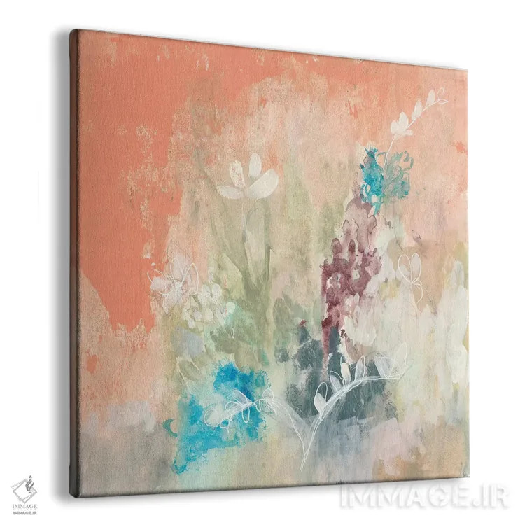 تابلو انتزاعی مزرعه خیال انگیز I اثر جنیفر گلدبرگر - نمای پرسپکتیو محصول