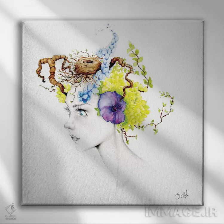 تابلو دکوراتیو فرار اثر جوانا هابر - نمای روبهرو روی دیوار