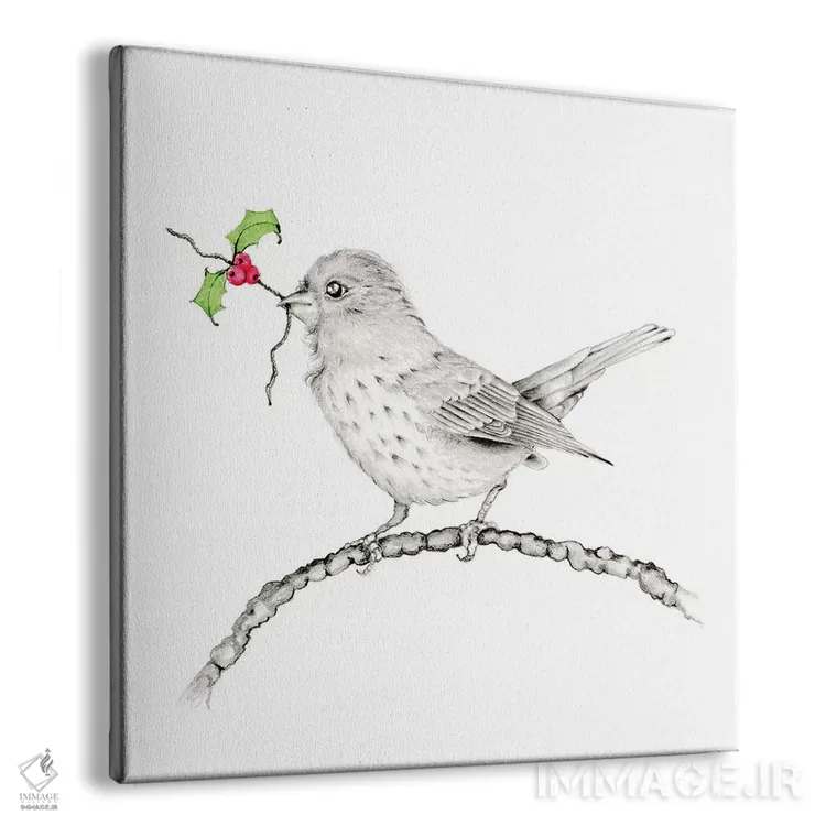 تابلو دکوراتیو توت مقدس اثر جوانا هابر - نمای پرسپکتیو محصول