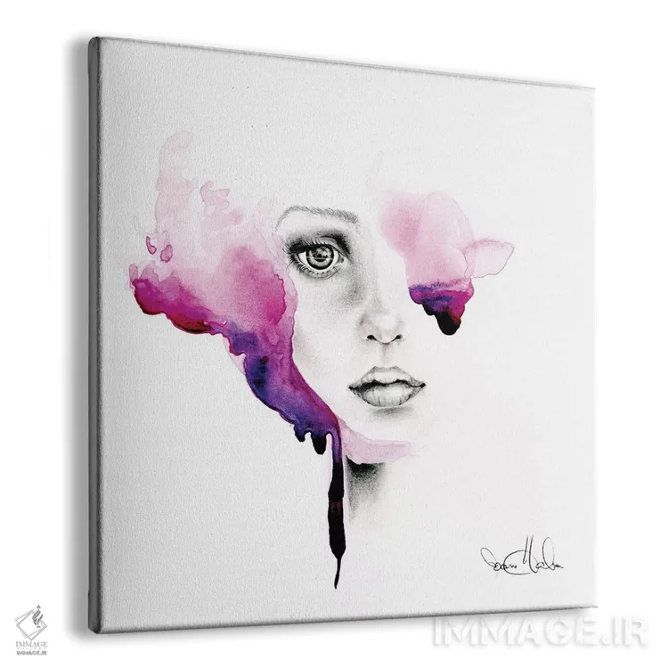 تابلو دکوراتیو میل به پنهان بودن اثر جوانا هابر - نمای پرسپکتیو محصول