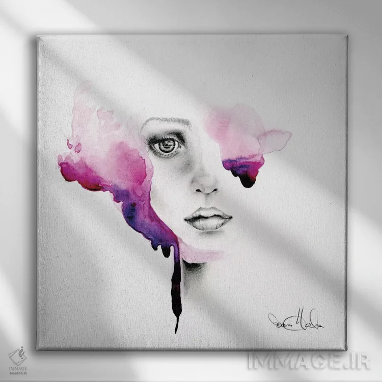 تابلو دکوراتیو میل به پنهان بودن اثر جوانا هابر - نمای روبهرو روی دیوار