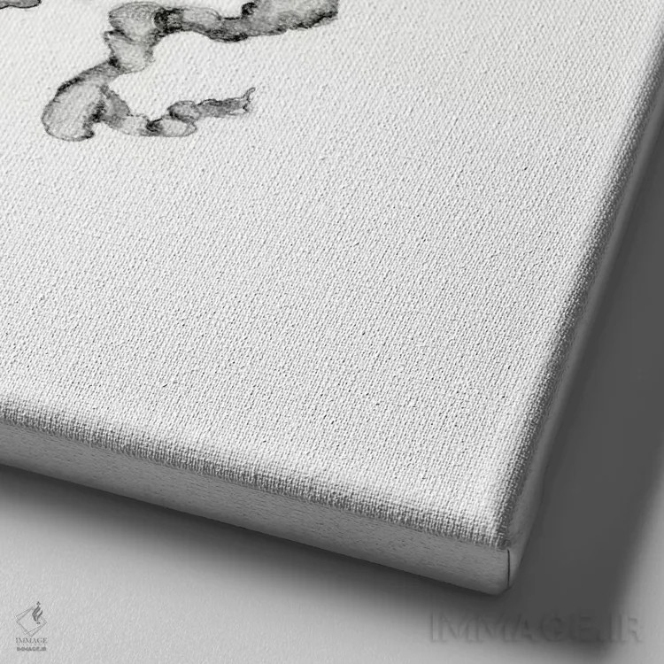 تابلو دکوراتیو پرنده آبی سلطنتی اثر جوانا هابر - نمای نزدیک بافت بوم