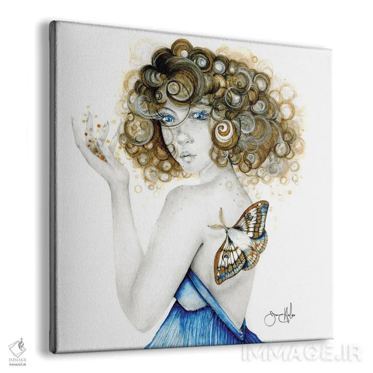 تابلو دکوراتیو جذابیت اثر جوانا هابر - نمای پرسپکتیو محصول