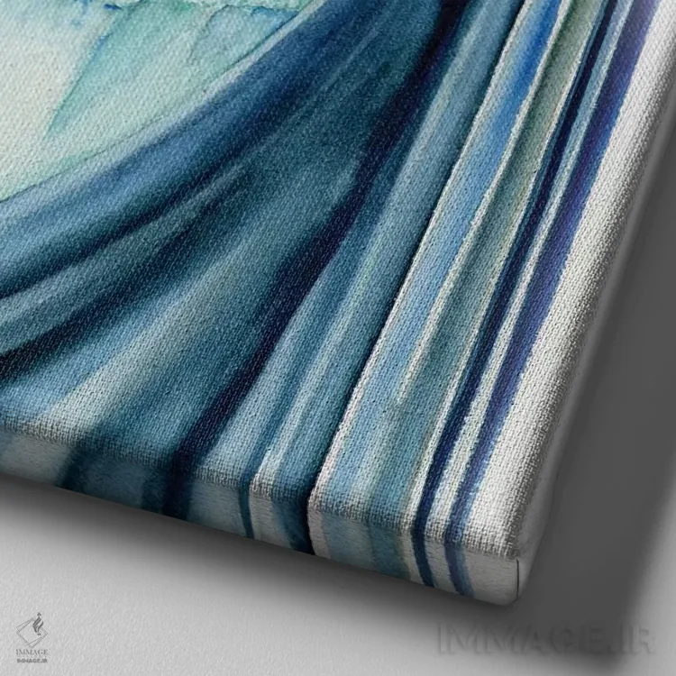 تابلو دکوراتیو بید اثر جوانا هابر - نمای نزدیک بافت بوم