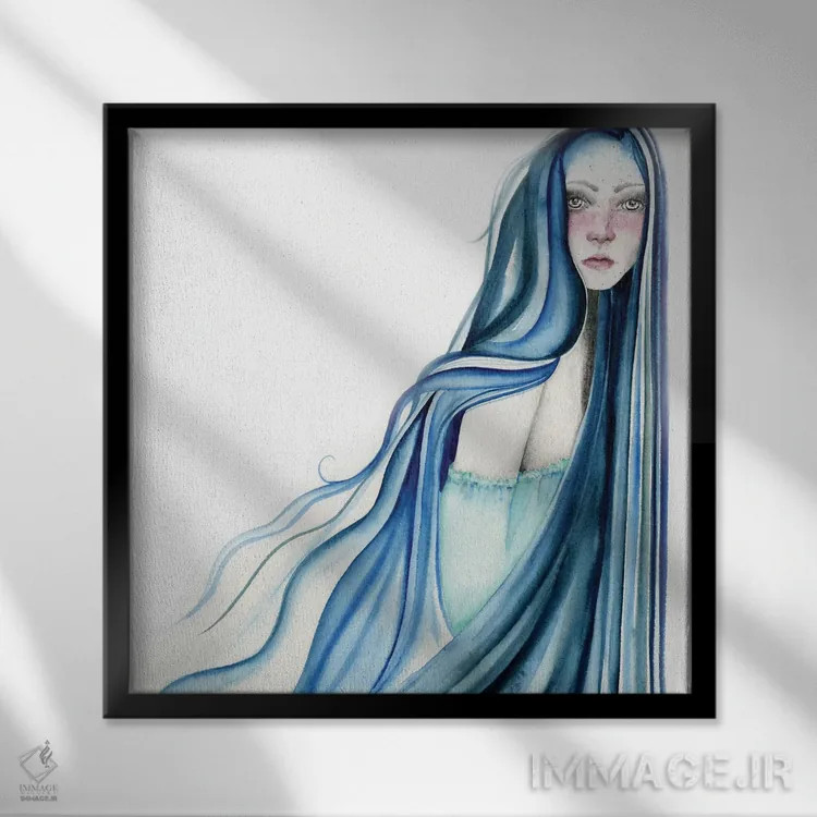 تابلو دکوراتیو بید اثر جوانا هابر - نمای قابدار مشکی