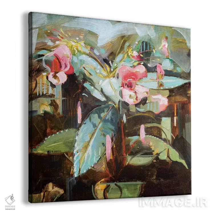 تابلو دکوراتیو گیاه گل زنگوله ای هیمالیایی اثر جانی مورانت - نمای پرسپکتیو محصول