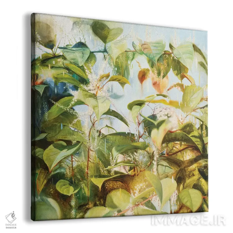 تابلو دکوراتیو علف هرز ژاپنی اثر جانی مورانت - نمای پرسپکتیو محصول