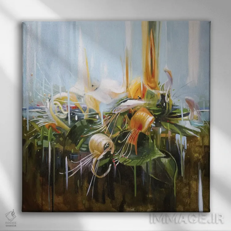 تابلو دکوراتیو پیچ امین الدوله اثر جانی مورانت - نمای روبهرو روی دیوار