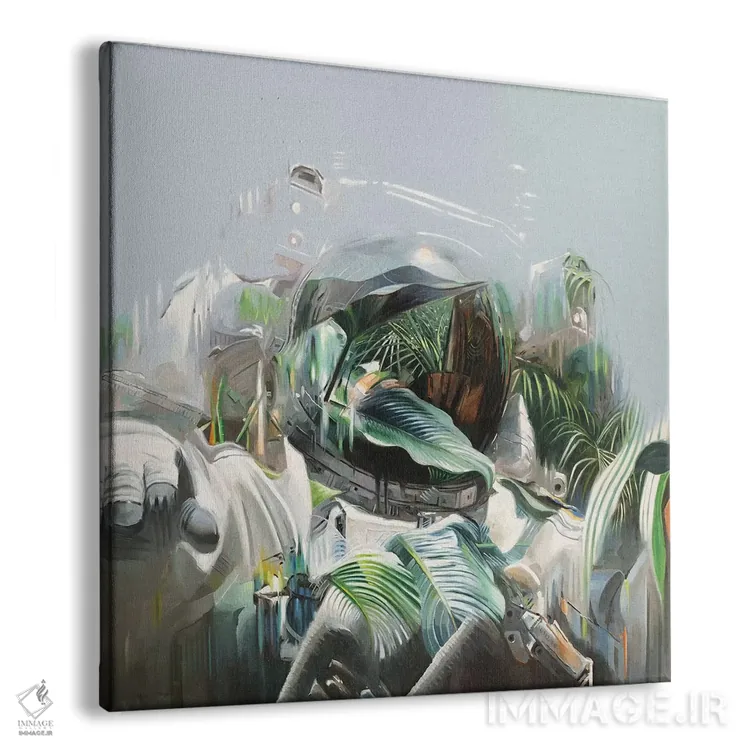 تابلو دکوراتیو آینده ای سبزتر اثر جانی مورانت - نمای پرسپکتیو محصول