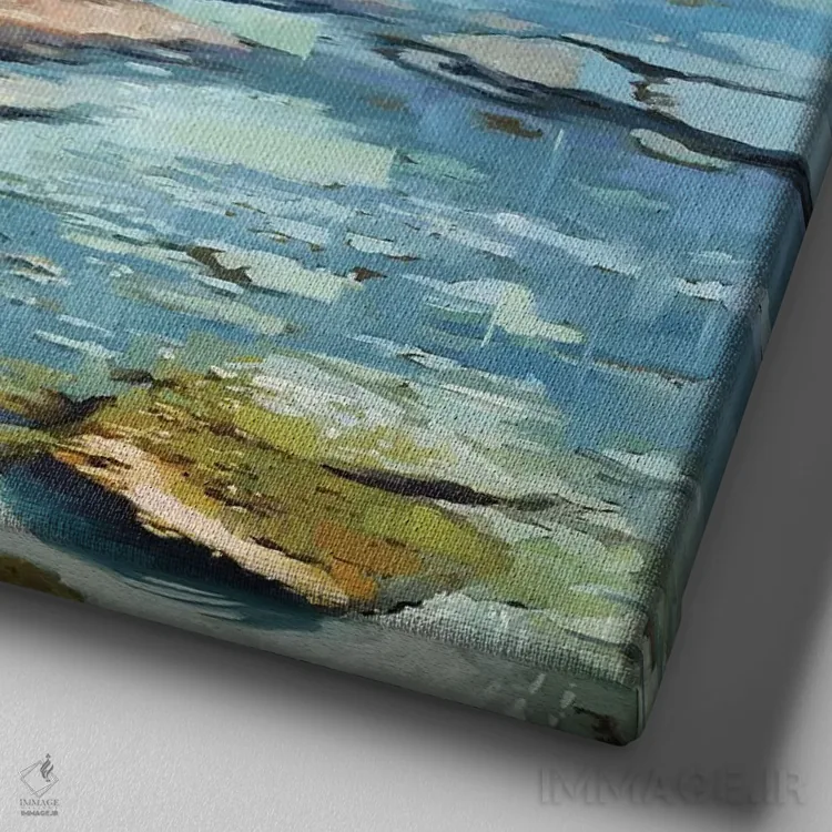 تابلو دکوراتیو لا فارفلا اثر جانی مورانت - نمای نزدیک بافت بوم