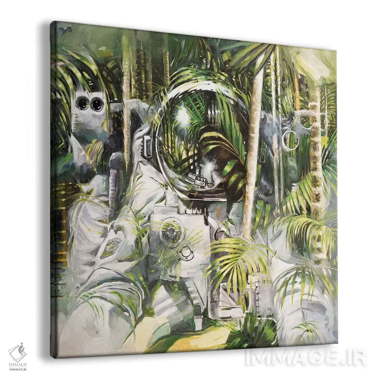 تابلو دکوراتیو جنگل بامبو اثر جانی مورانت - نمای پرسپکتیو محصول