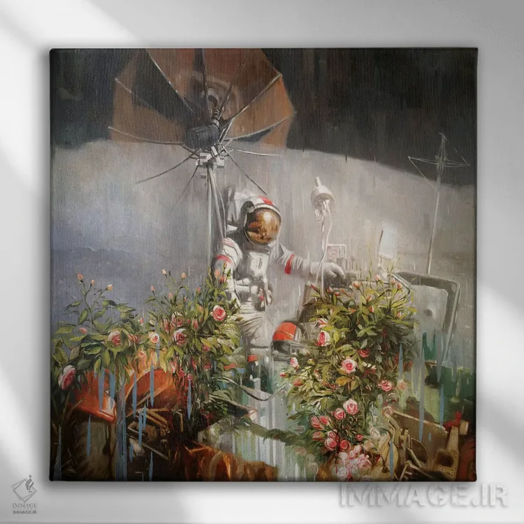 تابلو دکوراتیو بهشتی نو اثر جانی مورانت - نمای روبهرو روی دیوار