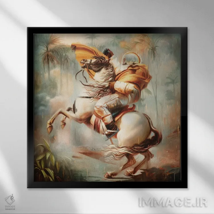 تابلو دکوراتیو تصویر بزرگ تر اثر جانی مورانت - نمای قابدار مشکی