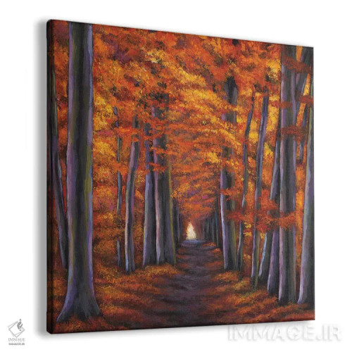 تابلو دکوراتیو مسیر پاییزی اثر جاناتان هریس - نمای پرسپکتیو محصول