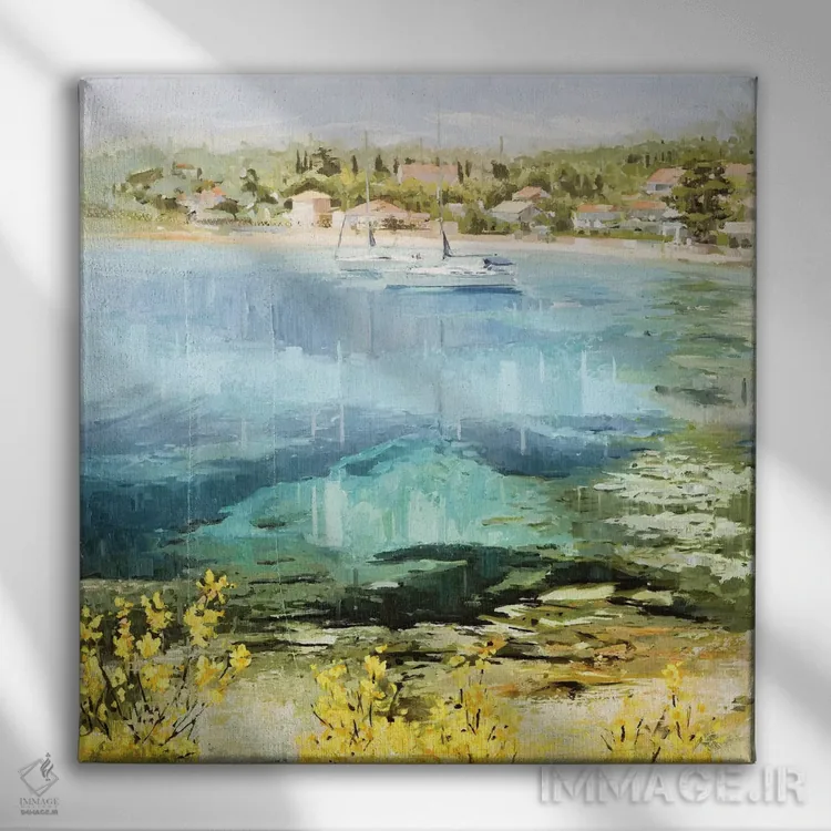 تابلو دکوراتیو آب زلال اثر جانی مورانت - نمای روبهرو روی دیوار