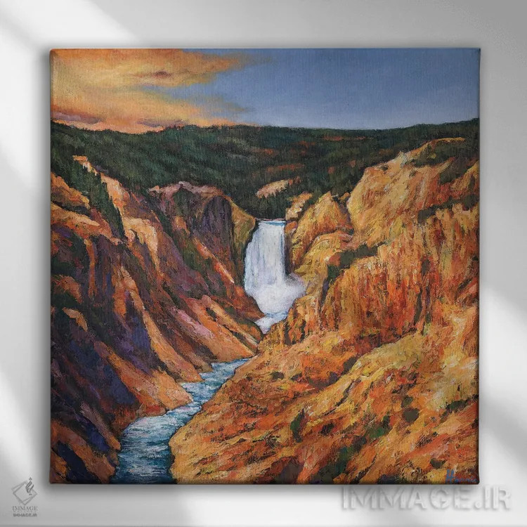 تابلو دکوراتیو سقوط آزاد اثر جاناتان هریس - نمای روبهرو روی دیوار