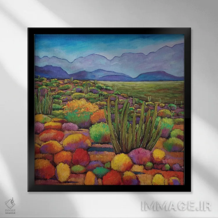 تابلو دکوراتیو لوله ارگ اثر جاناتان هریس - نمای قابدار مشکی