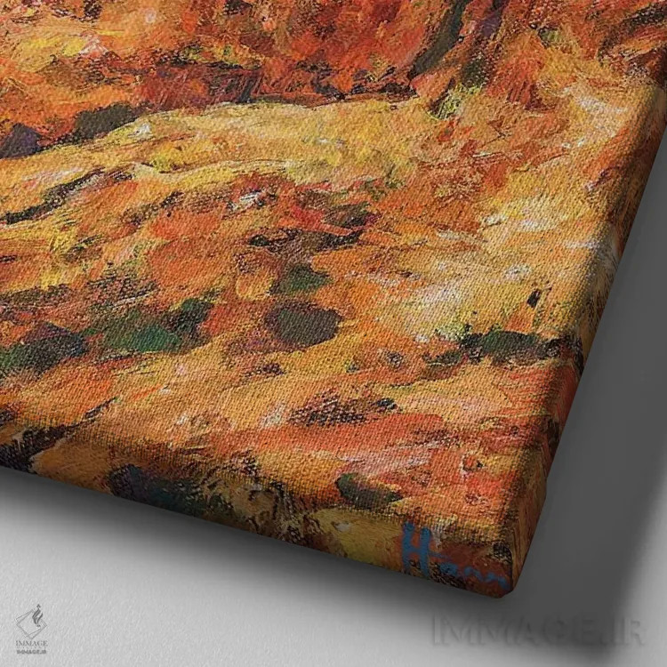 تابلو دکوراتیو سقوط آزاد اثر جاناتان هریس - نمای نزدیک بافت بوم